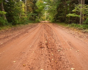 red dirt road